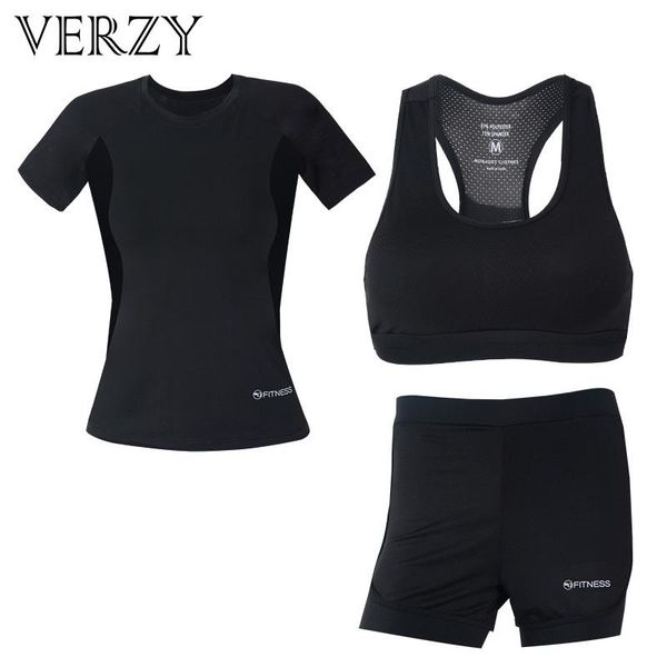 

2021 women yoga set solid natural colourful breathable fitness nylon running suit summer bra set 3 piece female short-sleeved, White;red