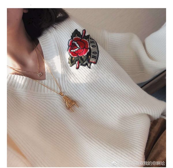 

hbp fashion chic creative plug net red necklace, Silver