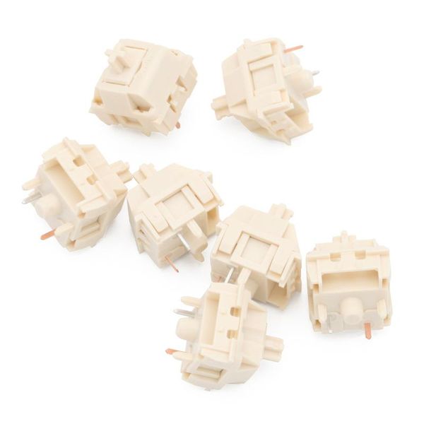

keyboards cream switch 4pin 5pin rgb smd linear 55g force mx stem for backlit mechanical keyboard 50m