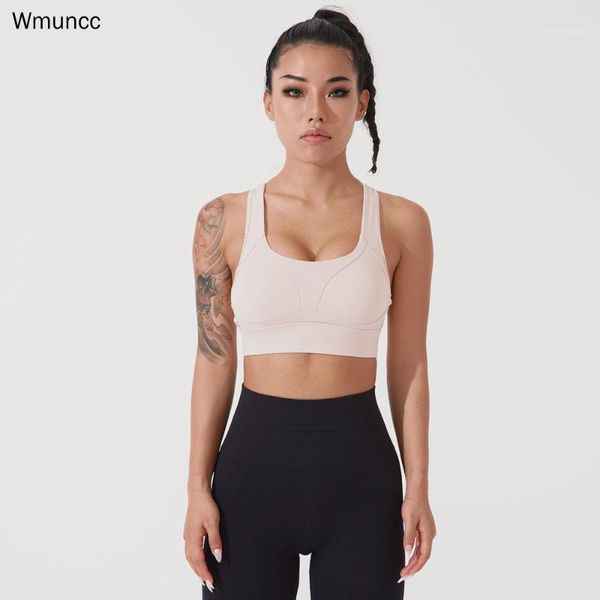

wmuncc sports bra women high impact fitness running gym workout yoga wear active push up brassiere outfit