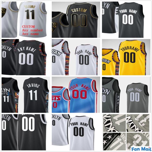 

custom printed kyrie 7 durant kevin 11 irving spencer 26 dinwiddie joe 12 harris caris 22 levert 31 allen men women kids basketball jerseys, Black;red
