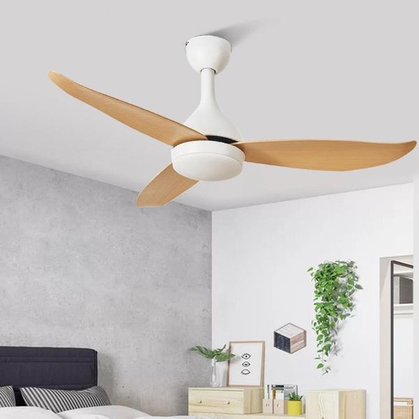 

ceiling fans 46 inch led fan with lights remote control modern lightings 15w 3 blades silence for bedroom lamp ventilado