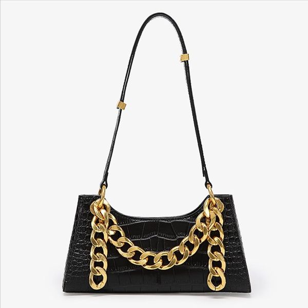 

fashion chians alligator shoulder bag vintage crossbody handbag clutch totes bag hobo messenger bag crocodilian pattern bags
