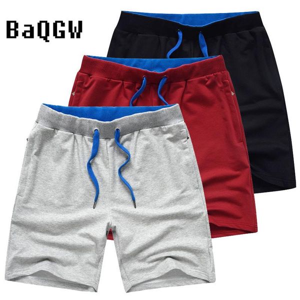 

men's shorts fashion color block summer running sports casual high waist sweatpants large size beachwear trousers, White;black