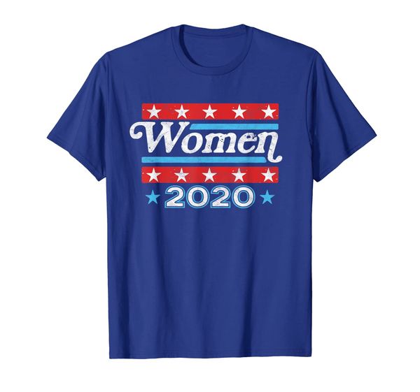 

women 2020 retro campaign style election funny vintage t-shirt, White;black