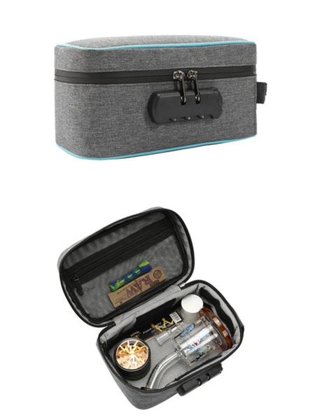 

storage bags bag smell proof case combination lock container organizer home travel