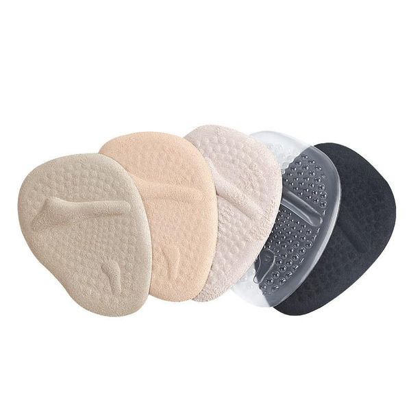 

shoes materials high heel front palm pad thickening non-slip sweat-absorbent breathable female shoe half yard mat heated socks insoles, Black