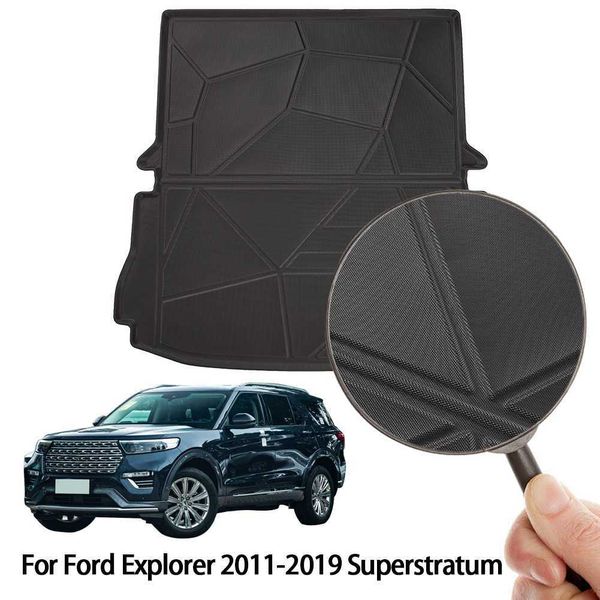 

car rear boot cargo liner floor mat trunk tray fit for ford explorer 2011-2019 2020