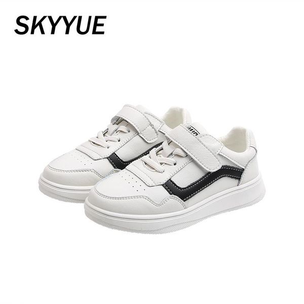 

sneakers kids sport boys brand genuine leather shoes baby girls mesh children white casual trainers spring, Black;red