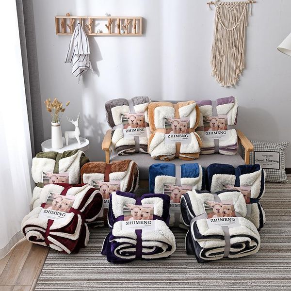 

blankets nordic style throw blanket super soft plush thick on the couch car travel cover
