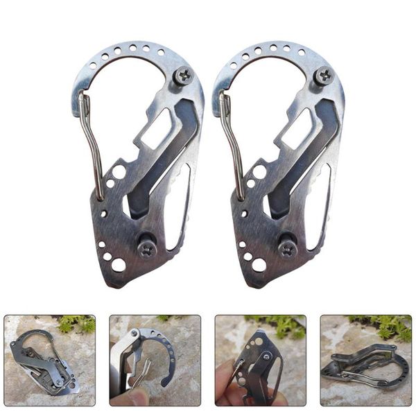 

cords, slings and webbing 2pcs outdoor gadgets mountaineering tools multi-function climbing carabiner