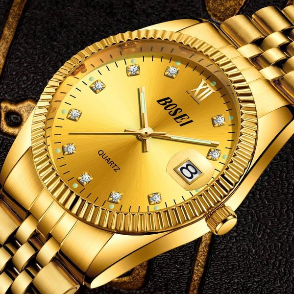 

wristwatches luxury embossed dragon watches men watch fashion golden wrist diamond quartz clock relogio masculino erkek kol saati, Slivery;brown