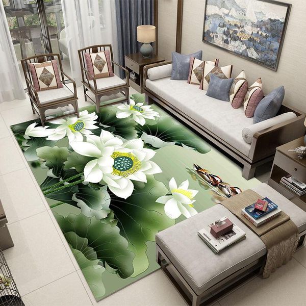 

carpets nordic modern carpet luxury dark flower bedroom living room sofa floor mat corridor non-slip customization