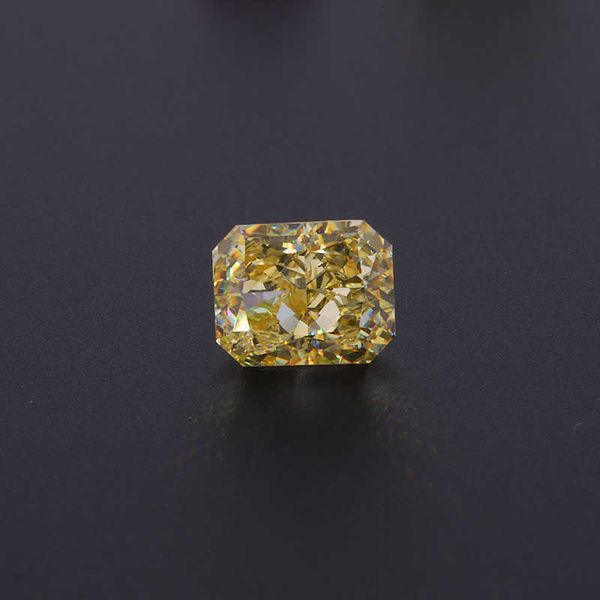 Natural Topázio amarelo 8 * 10mm Gemstone colar anel brincos Gemstone acessórios diy o esmeralda corte atacado H1015