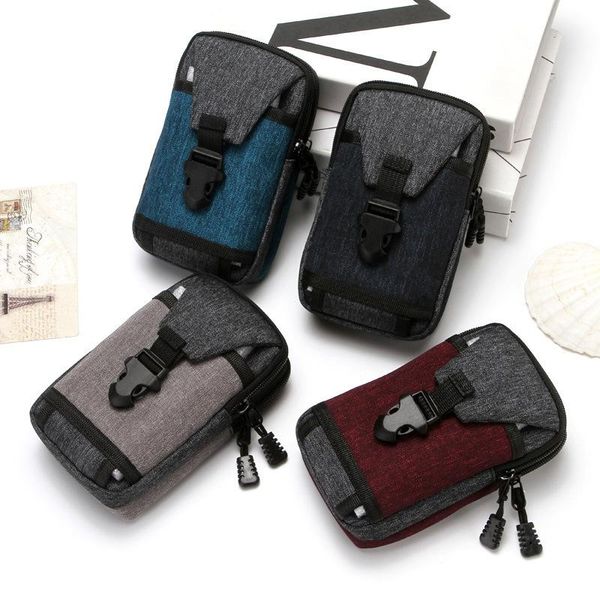 

outdoor bags waist pack men's casual bag travel purse waterproof belt zipper tactical sport fanny multifunction phone pocket