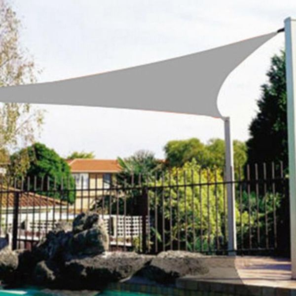 

shade outdoor triangle sail uv waterproof block canvas foldable sun canopy tent shelter