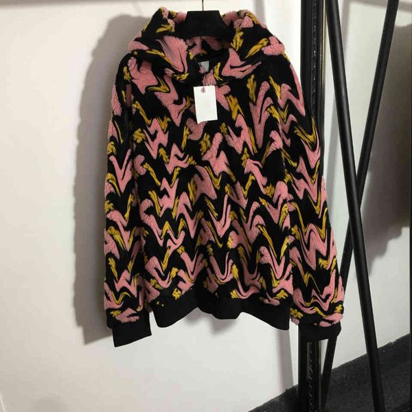 

21ss winter women casual jacket coat fleece hoodies jackets super warm double f letter logo brand high-end female designer clothes wholesale, Black