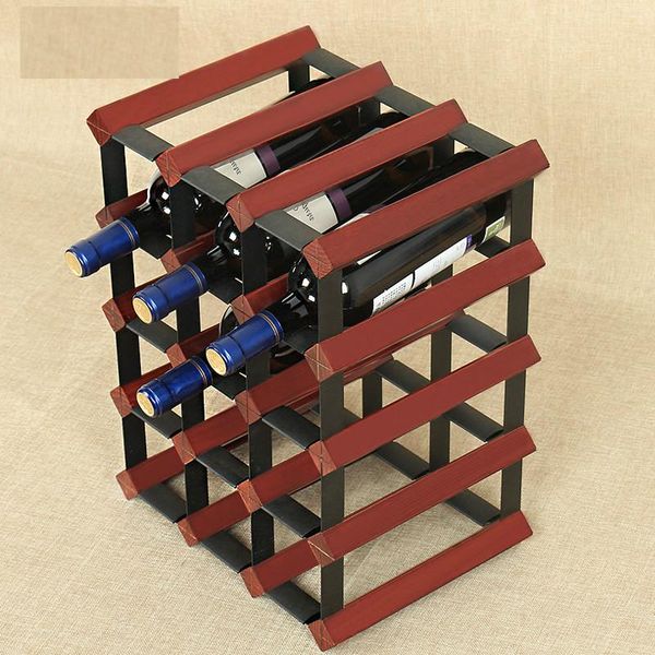 

ice buckets and coolers creative imported wood red wine holders european style commercial rack modern shelf 15 bottles decoration display