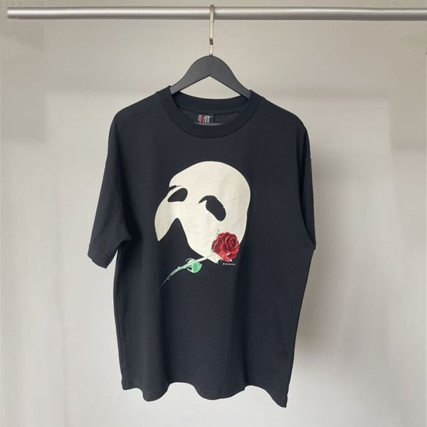 

2021 new luminous ye kanye west sunday service t shirts men women 1:1 opera phantom t-shirt retro tees lmn5, White;black