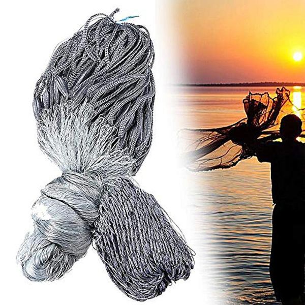 

fishing accessories handmade finland net gillnet single layer monofilament fish network sticky mesh catch 25-60mm nylon 1.8m*30m