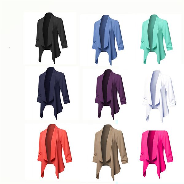 

2021 new formal blazers senhora escritrio trabalho terno jaquetas casaco fino preto feminino casual blazer femme casacos plus yl5g vw0a, White;black