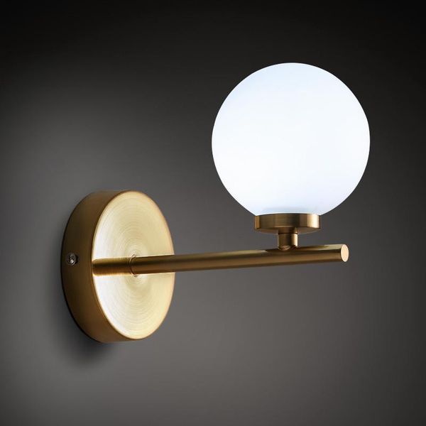 

wall lamp round ball glass lamps modern creative circular bedroom living room lighting home decor indoor american