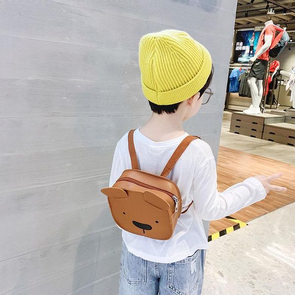 

backpack pu children's cute little bear boys and girls small leisure