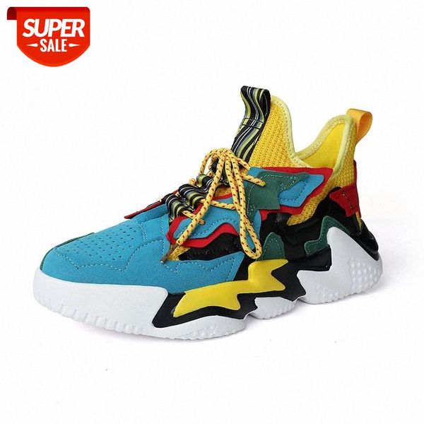 

spring mesh daddy shoes chunky shoes men breathable fashion trending outdoor male footwear size 39-45 #l078