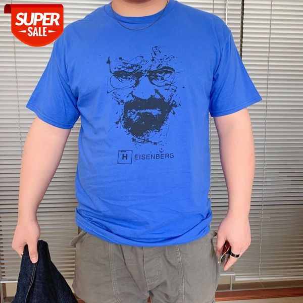 

sunfiz yf quality cotton heisenberg funny men t shirt casual short sleeve breaking bad print mens t-shirt fashion cool tee #tk3v, White;black