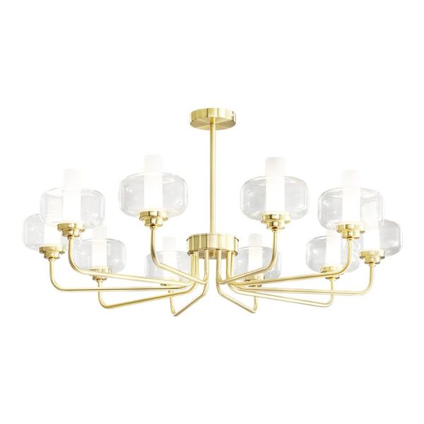 

modern metal chandelier lamps semi-embedded ceiling ac 110v-220v 6/8/10 home lights lamp bedroom pendant lamp