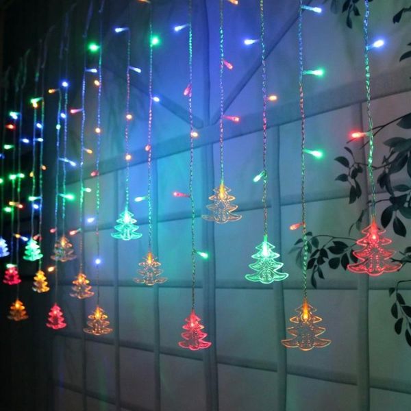 

strings 3.5m 96 lights christmas tree ice bar string wedding home garden party year's decor