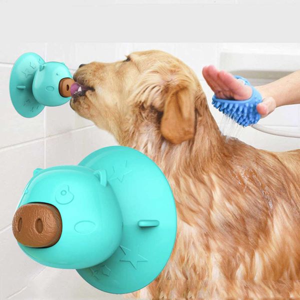 

pet products licker plate molars cake puzzle chewable rubber sucker dog toys