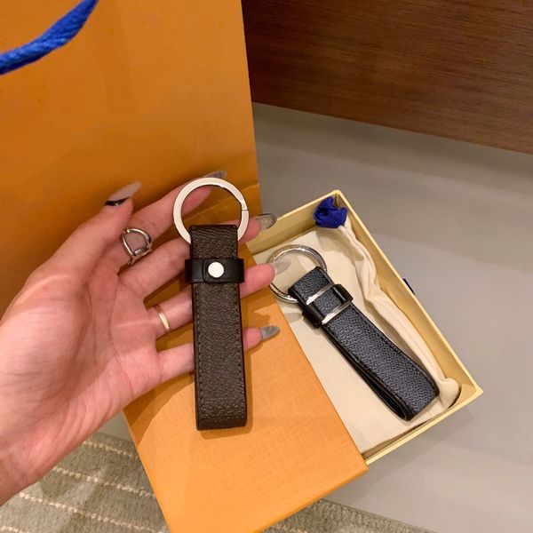 

fashion car keychain key buckle letter design handmade leather keychains men women bag pendant accessories 7 option quality, Silver