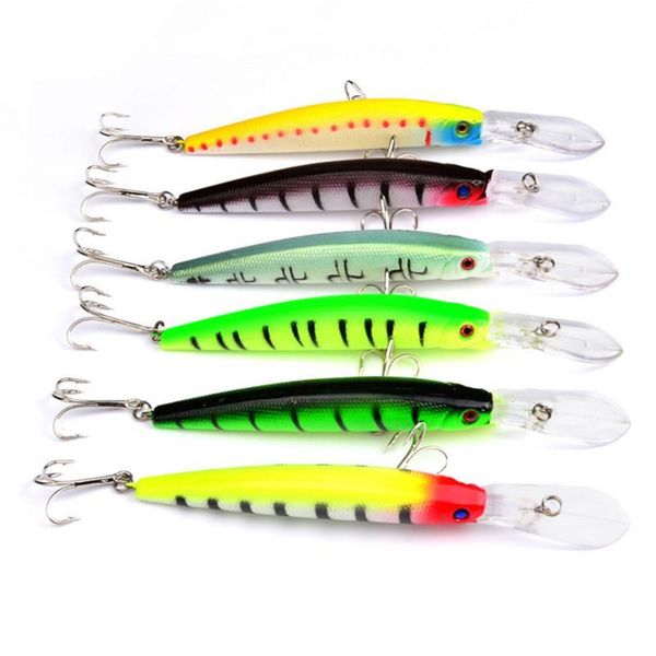 

1pcs super quality 6 colors 14.5cm 15.5g artifiicial hard bait minnow fishing lures with 4#hook for sea lake fishi jlljjw