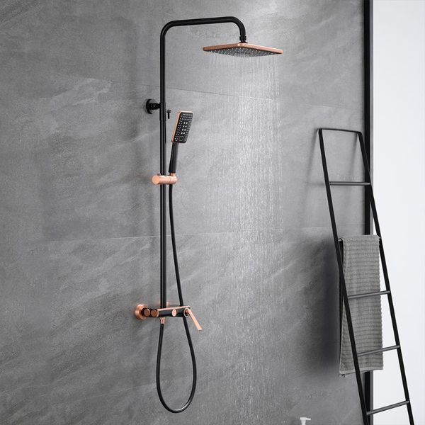 

bathroom shower sets skowll system rainfall faucet 3 way wall mount set with valve bath spout mixer tap