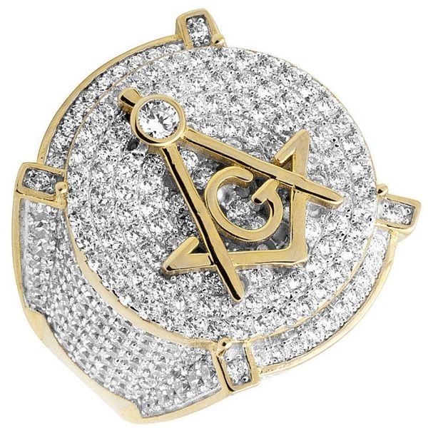 

jewelry ag masonic ring with personalized hip hop ring for men, Golden;silver