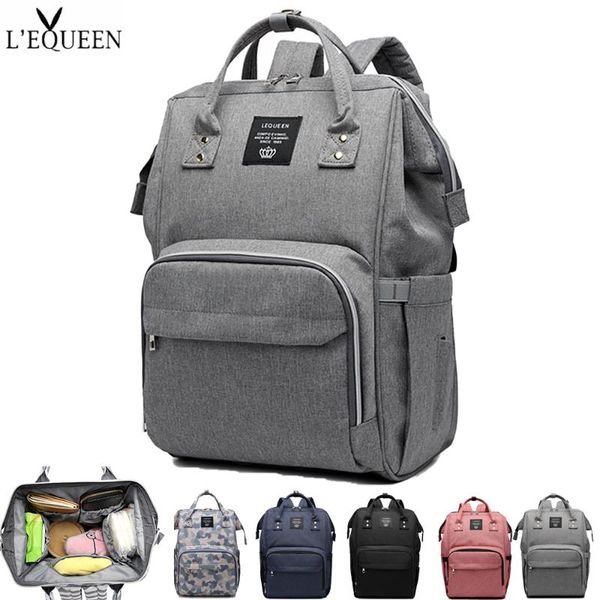 

diaper bags lequeen large capacity travel mummy maternity nappy backpack bag for baby care mom organizer stroller nursing handbag