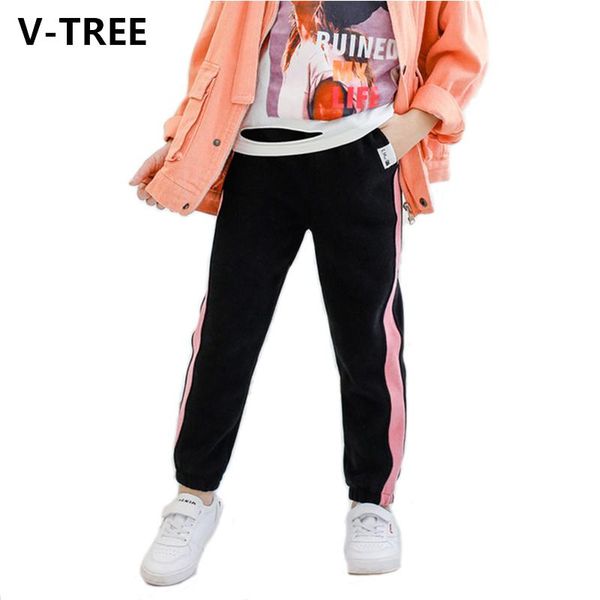 

trousers v-tree pants for girls children's boys casual scratching warm sport bottoms 2021 brand autumn winter, Blue