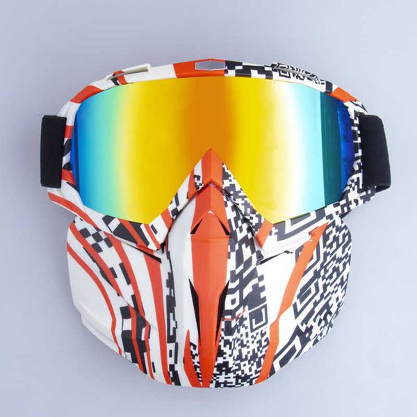 

motorcycle off-road mask outdoor sports glass helmet goggl, White;black
