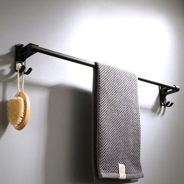 

towel racks space aluminum matte black wall mounted shower rack shelf for bathroom