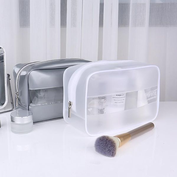 

cosmetic bags & cases women clear pvc beauty case make up bag large travel makeup organizer