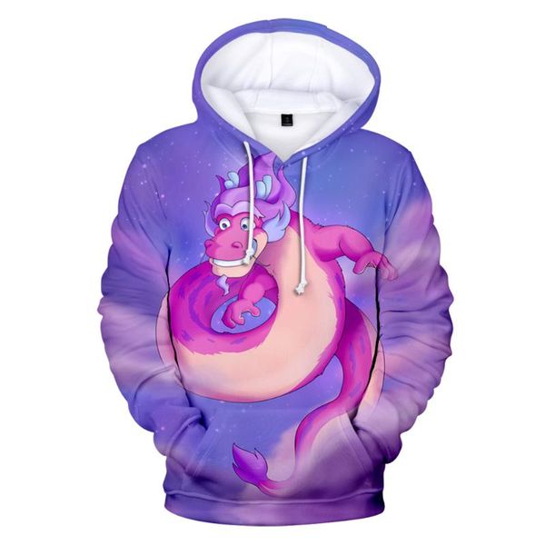 

men's hoodies & sweatshirts kawaii anime wish dragon 3d men/women cartoon streetwear hip hop couples clothes sport cool jackets, Black