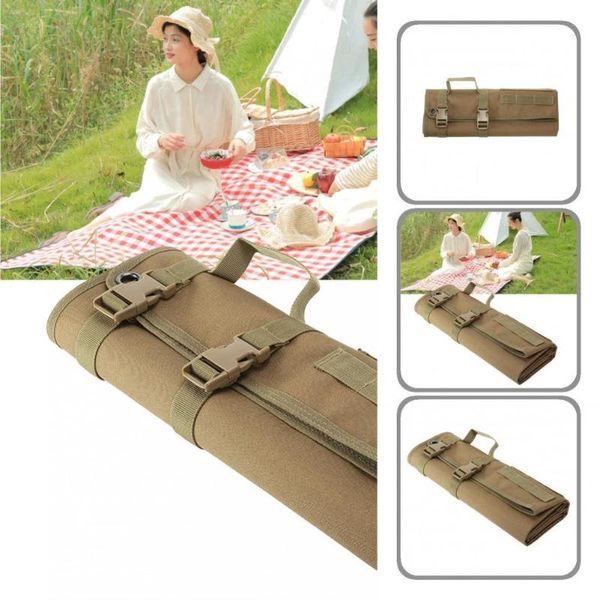 

outdoor pads with grommets versatile camping beach picnic mat comfortable shooting blanket foldable hiking accessories
