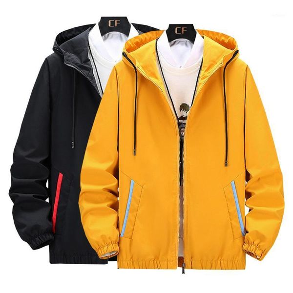 

men's jackets 2021 spring and autumn mens bomber jacket casual plus size m-8xl fashion male hooded men cargo outdoors streetwear, Black;brown