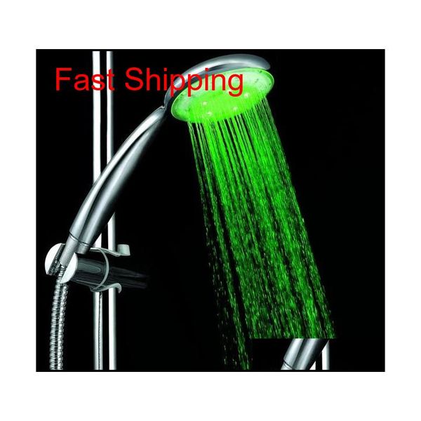 

7 colors colorful matic jump changing water flow shower head bath faucet led handle wate qylvjl sports2010