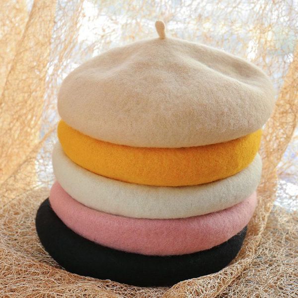 

hair accessories fashion princess kids girls caps berets lovely beanies hats spring autumn winter toddler, Slivery;white