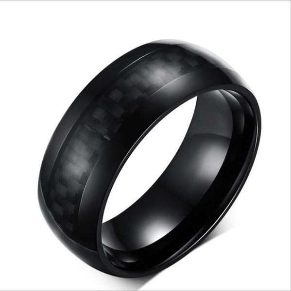

cluster rings 2021 men's ring carbon fiber korean version, Golden;silver