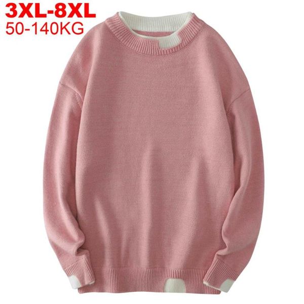 

men's sweaters ripped for men autumn winter plus size knitwear hip hop mens oversized sweater pullovers knitted large 8xl, White;black