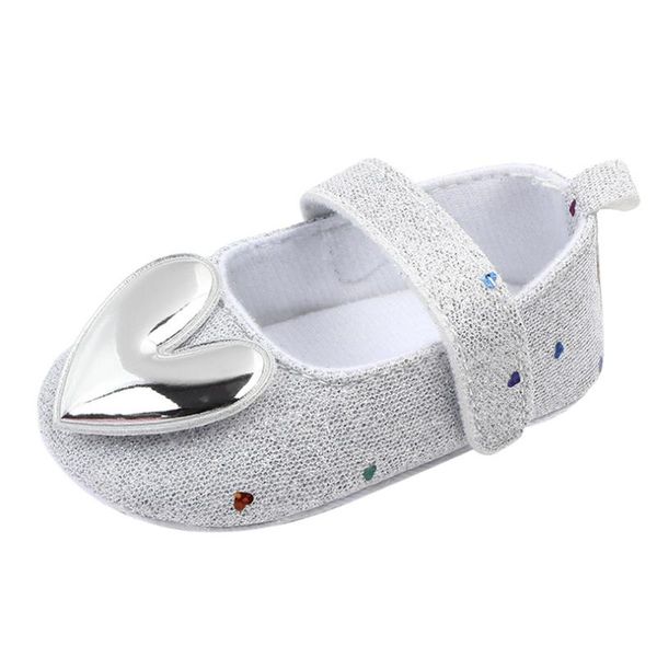 

first walkers infant born baby girl walker shoes toddler hook&loop shallow heart shaped cute solid soft sole single a40