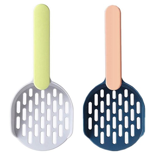 

2 pcs cat litter scoop scooper deep shovel with long handle cat scooper sifter fit, pet accessories supplies